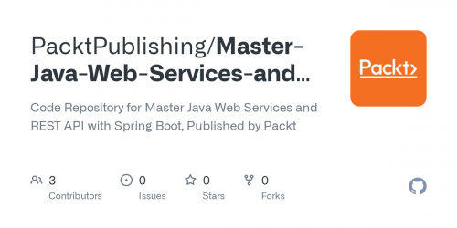 Packt - Master Java Web Services and REST API with Spring Boot