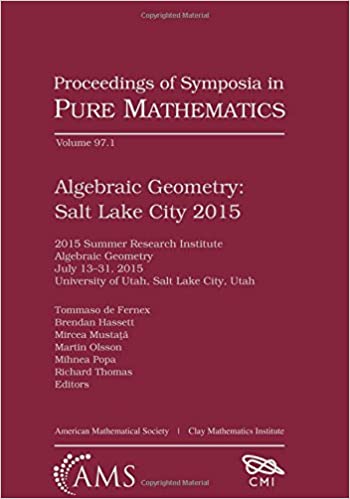 Algebraic Geometry: Salt Lake City 2015 (Part 1)