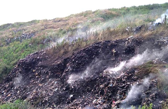 Вісті з Полтави - У Макухівці на сміттєзвалищі ліквідували пожежу