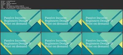Passive Income: Beginners Design & Print on  demand