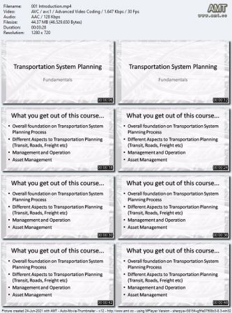 Transportation System Planning  Fundamentals