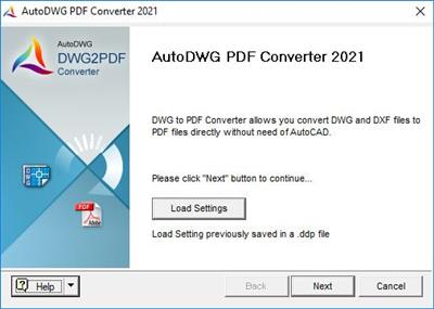 AutoDWG DWG to PDF Converter  2021 5.70