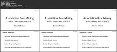 Association Rule Mining: Basic Theory &  Practice Da034026137943c60776087ab952773f