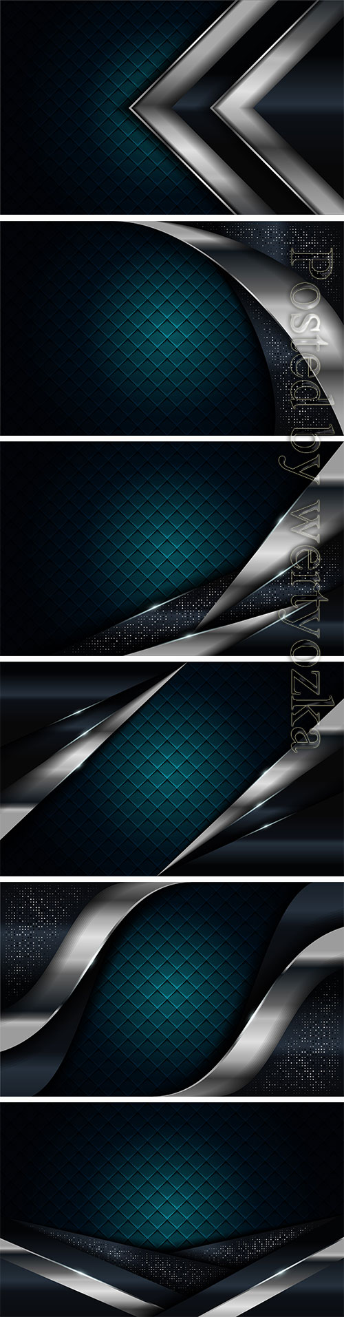 Realistic navy blue combine with silver and black line textured background