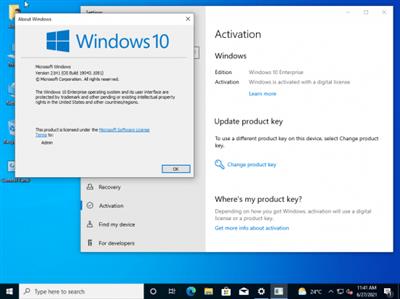 Windows 10 Enterprise 21H1 10.0.19043.1081 Multilingual Preactivated June  2021