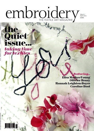Embroidery Magazine - March/April 2016