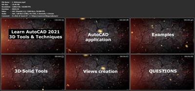 Learn AutoCAD 2021 3D  Tools&Techniques