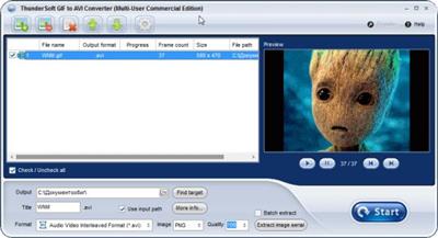 ThunderSoft GIF to AVI Converter 3.7.0.0