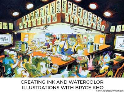 Class101 - Creating Ink and Watercolor Illustrations with Bryce Kho