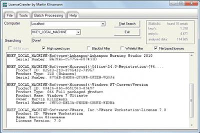 LicenseCrawler 2.3 Build 2566 Multilingual