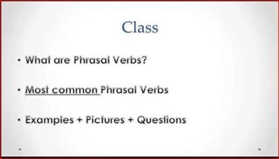 Most Common English Phrasal  Verbs