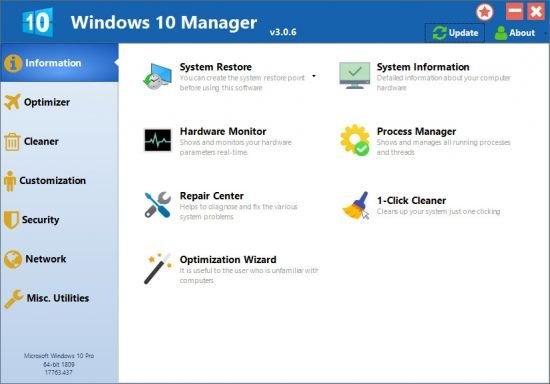 Yamicsoft Windows 10 Manager v3.5.1 Multilingual