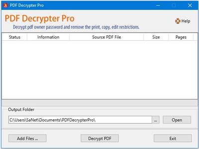 PDF Decrypter Pro 4.5.1