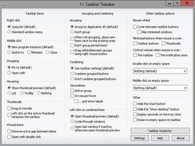 7+ Taskbar Tweaker 5.11.3 Multilingual