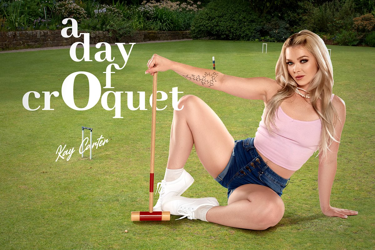 [BaDoinkVR.com] Kay Carter (A Day Of Croquet / 26.06.2021) [2021 ., Doggystyle, Blowjob, Outdoor, Blonde, Teen, Pornstar, Hairy, Creampie, Tattoos, Babe, Natural, VR, 4K, 2048p] [Oculus Rift / Vive]