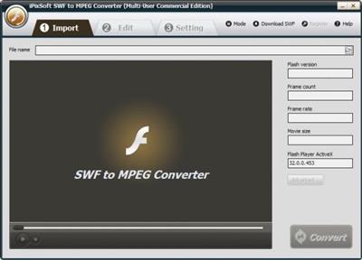 iPixSoft SWF to MPEG Converter 4.5.0