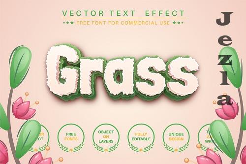 Grass - editable text effect - 6284782