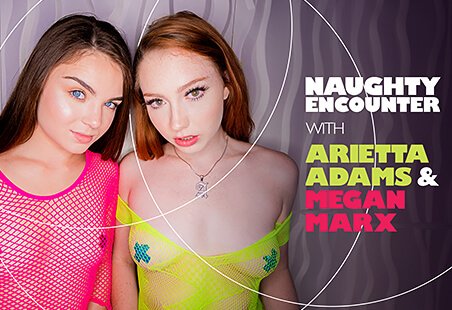 Naughty Encounter with Arietta Adams & Megan Marx by LifeSelector