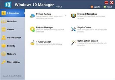 Yamicsoft Windows 10 Manager 3.5.2 Multilingual