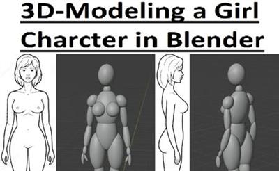 3D-Modeling  a Female Character in Blender using Spheres