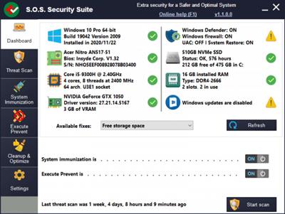 S.O.S  Security Suite 1.3.8.0