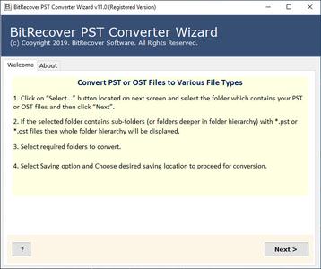 BitRecover PST Converter Wizard 12.4