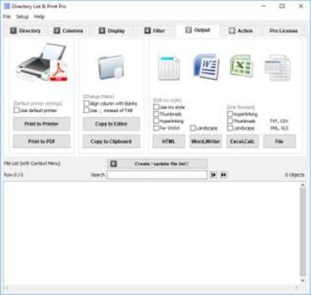 Directory List and Print Pro 4.16 + Portable