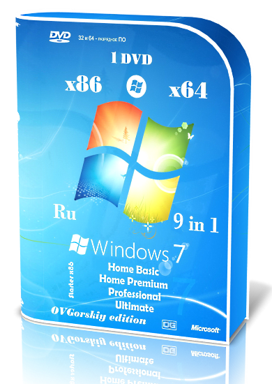 Microsoft® Windows® 7 SP1 9 in 1 Update 07.2021 by OVGorskiy 1DVD (x86-x64) (2021) {Rus}