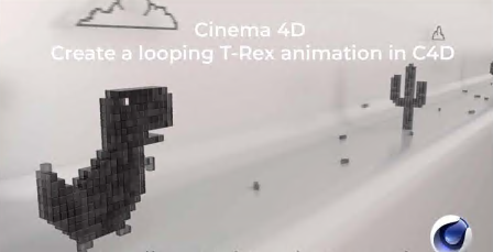 Cinema 4D - Create a looping T-Rex animation in C4D