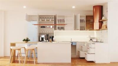 Vray  5 for Sketchup Masterclass | Kitchen Design | Interior Design Course
