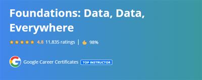 Coursera  - Foundations Data, Data, Everywhere