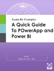 Learn By Examples - A Quick Guide to PowerApp and Power BI