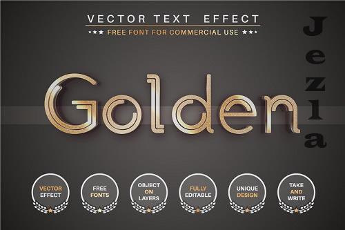 Golden story - editable text effect - 6276812