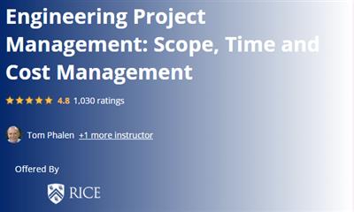 Coursera - Engineering  Project Management Scope, Time and Cost Management Afca38339e5da2118a81c8af79e2d0b4