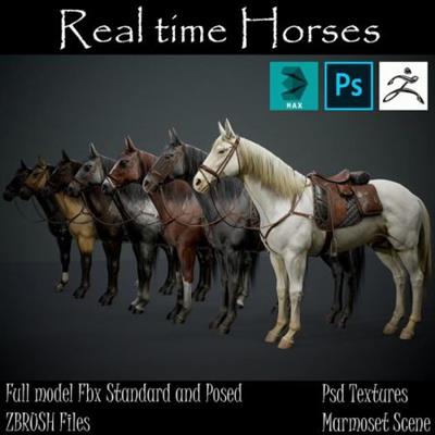 ArtStation   Real time Horses Complete